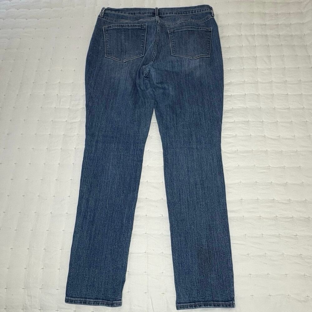 Old Navy Curvy Mid-Rise Skinny Distressed Jeans Women's 12R Blue Stretch Denim - Picture 2 of 11
